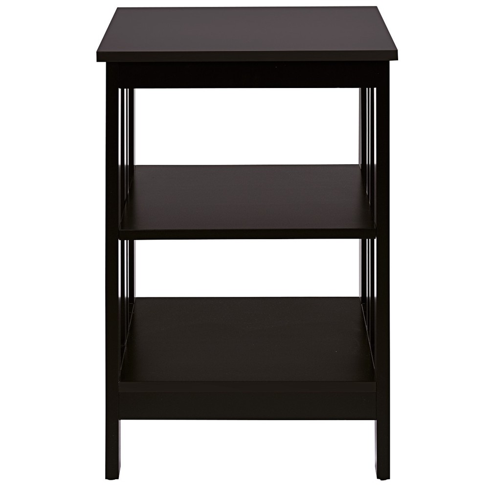 3-tier Side Table Nightstand Sofa End Table Storage Display Shelf Espresso