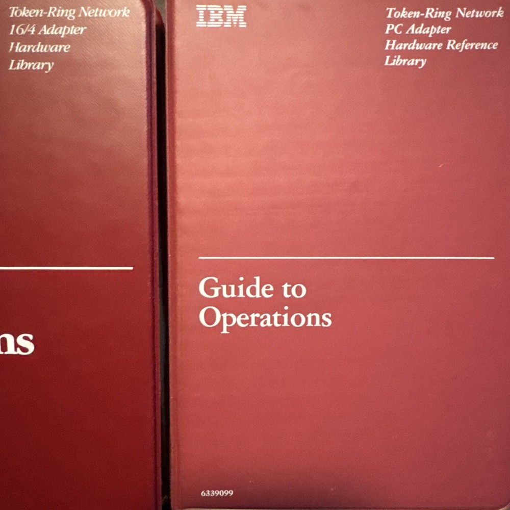 IBM TOKEN-RING NETWORK 16/4 ADAPTER HARDWARE LIBRARY GUIDE TO OPERATIONS (3)