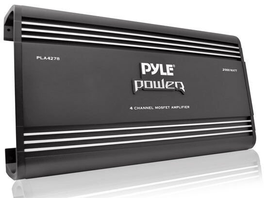 Pyle PLA4278 4 ch 2000 Watts Bridgeable Mosfet Amplifier