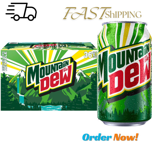 Mountain Dew Soda 12 fl. oz. Cans, 36 Pack