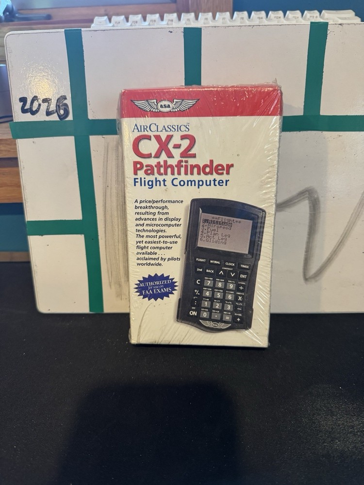 Air Classics ASA-CX2 Pathfinder Flight Planning Computer w/Original Box +Manual