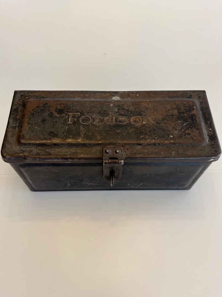 Vintage Fordson Toolbox Original Embossed for Tractor