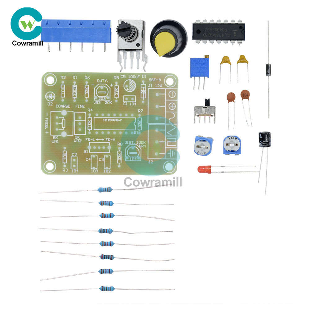 ICL8038 Monolithic Function Signal Generator Module Kit Sine Square Triangle