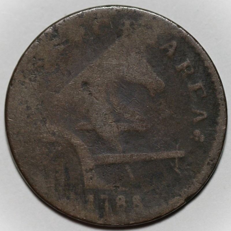 1788 New Jersey Copper Colonial - Running Fox