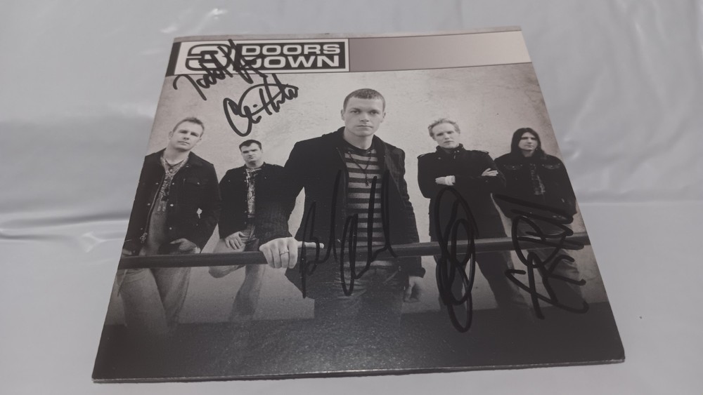 3 Doors Down, Self-Titled, CD Autographed SIGNED, Brad Arnold  And 4 Others.