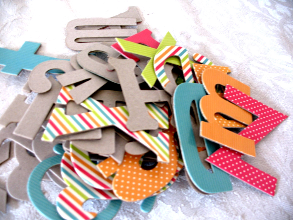 Large Lot 2" - Uppercase & Lowercase Chipboard Alphabet Letters -