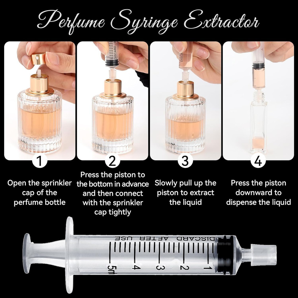 10Pcs Perfume Refill Tool Kit,Plastic Perfume Dispenser Transfer Tools,Travel Re