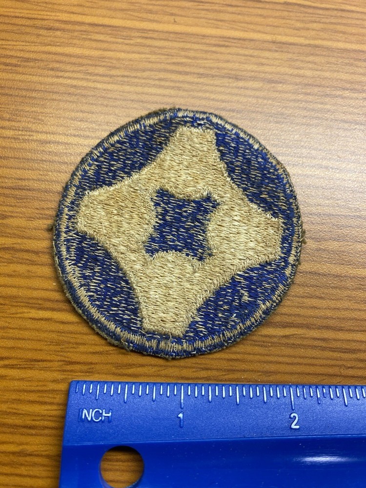 WWII US Army Patch 4th Service Command Blue And White INV2508