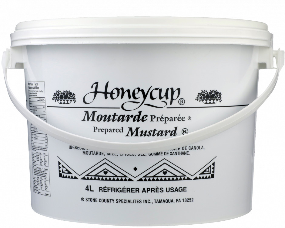 Honeycup Uniquely Sharp Mustard, 9 Pound Pail