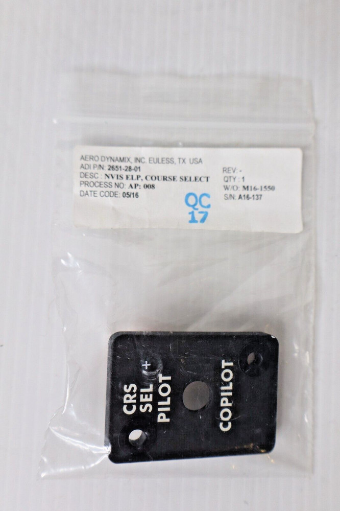 Aero Dynamix NVIS ELP Course Select 2651-28-01