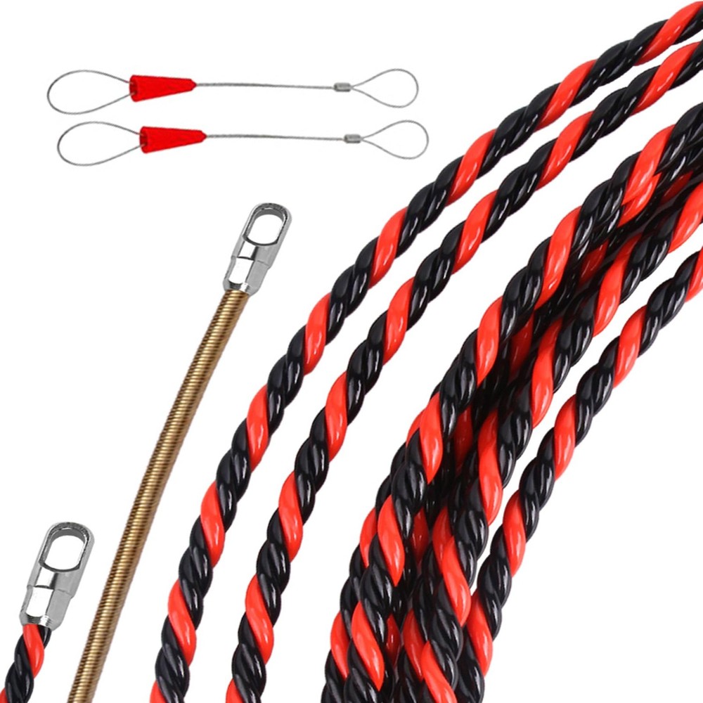 16.4ft Fish Tape Wire Puller 1/6 PET Flexible Electrical Cable Snake Tool