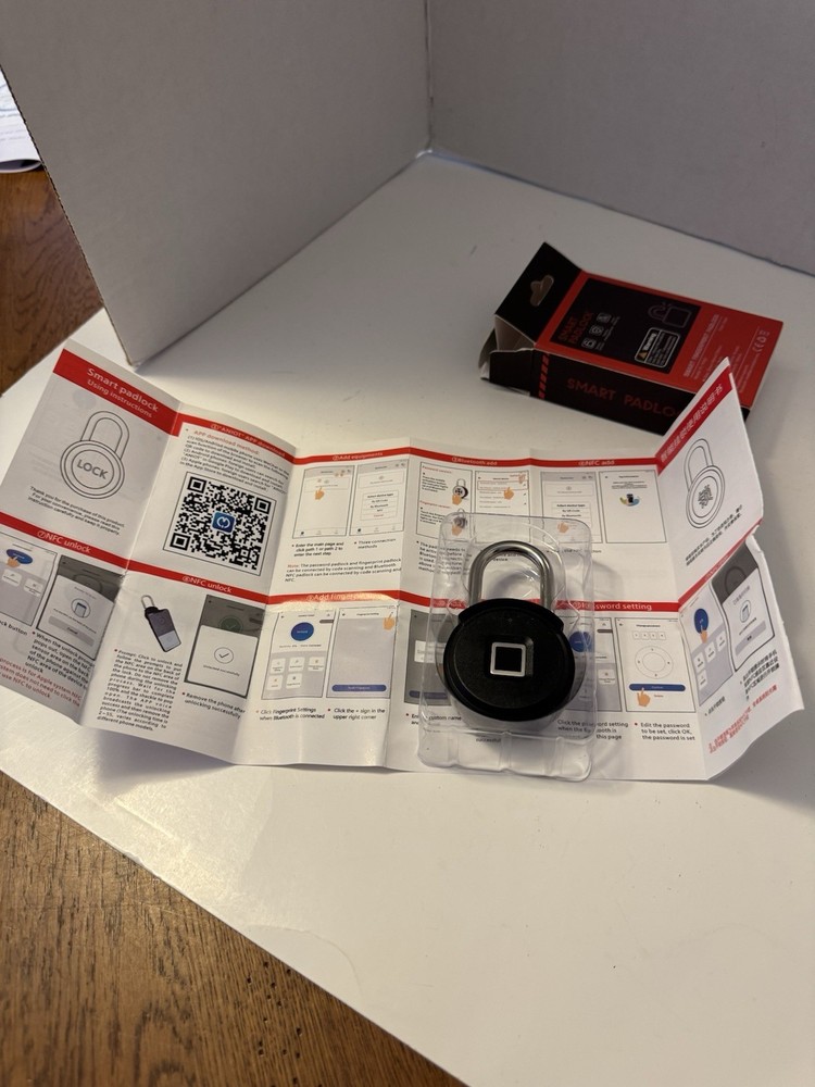 fingerprint lock padlock