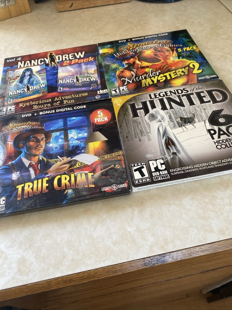 Lot 14 Computer Games Hidden Object Mystery DVD-ROM/CD ROM