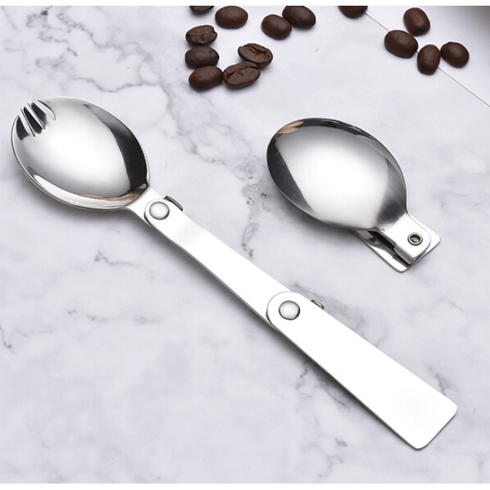 Multifunctional Outdoor Tableware Foldable Utensils Convenient Spoon
