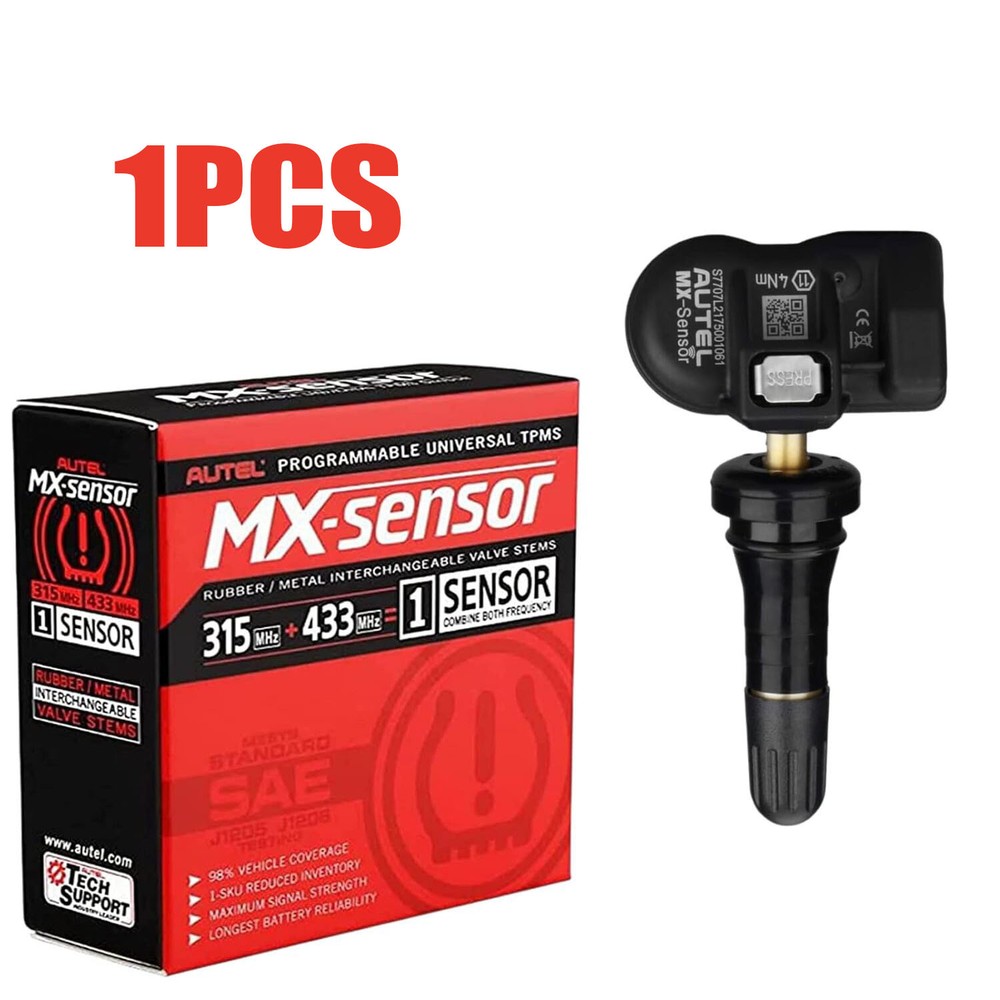 Autel Sensor TPMS MX-Sensor 315MHz 433MHz Programmable Tire Rubber Sensor Tools
