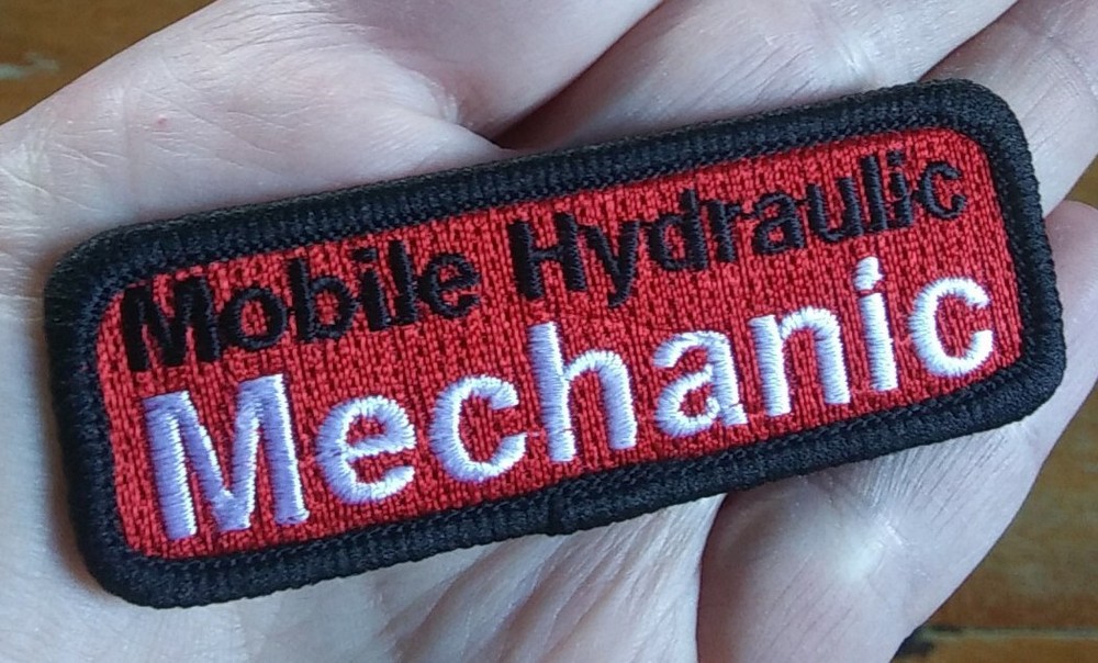 Embroidered PATCH ~ Mobile Hydraulic MECHANIC