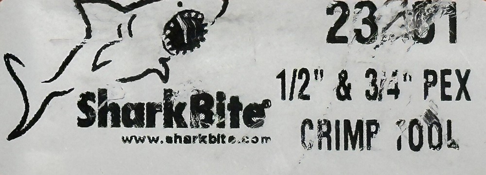 SHARKBITE 1/2" & 3/4" Pex Crimp Tool
