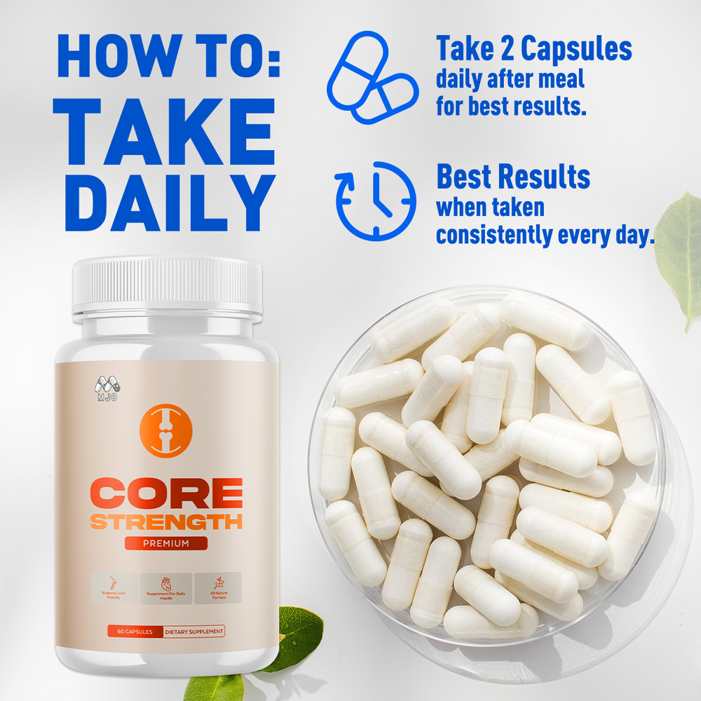(3 Pack) Core Strength Joint Support Advanced CoreStrength Formula 180 Capsules