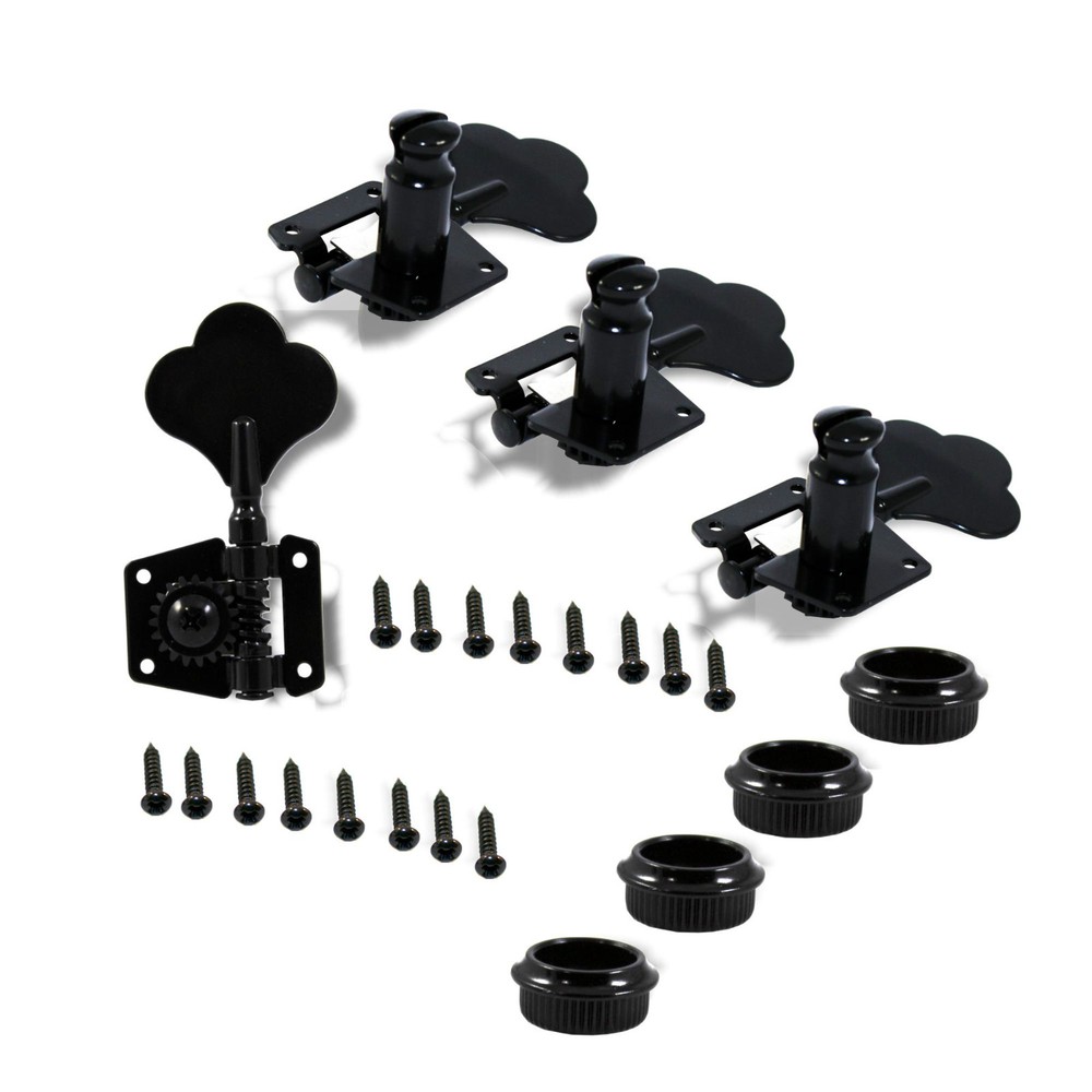 Tuning Machine 4 String Bass Open Frame LH Black Bitterroot 080402BK