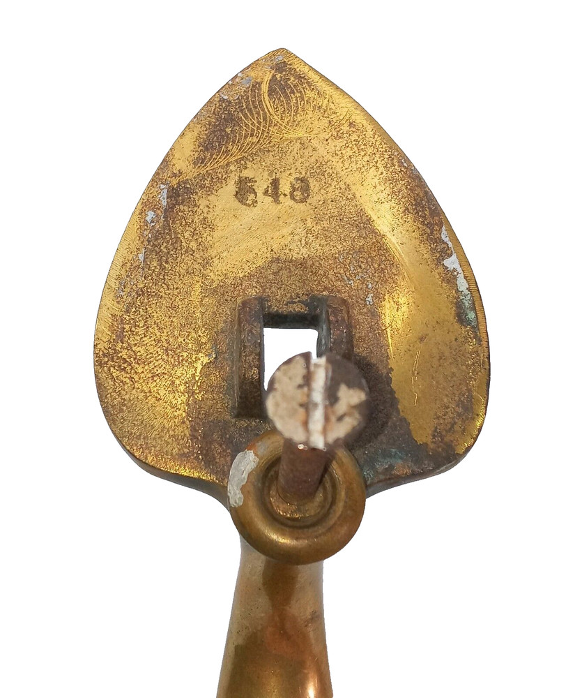 Vintage Brass Cabinet Hardware Pull Handle As-Is
