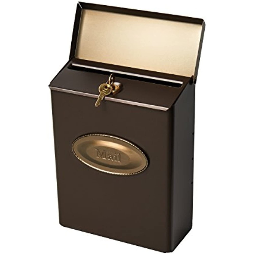 Gibraltar Mailboxes Designer Locking Medium Capacity Galvanized Steel Venetian