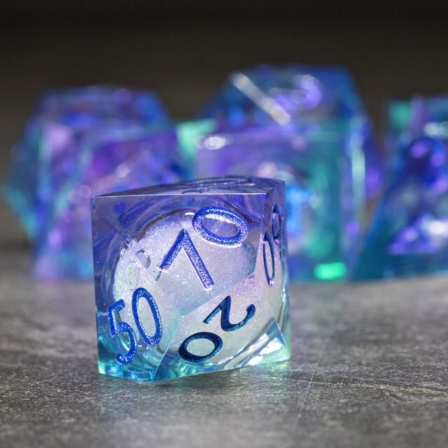 Sage's Lovers Souls Liquid Core Sharp Edge Resin Dice Set
