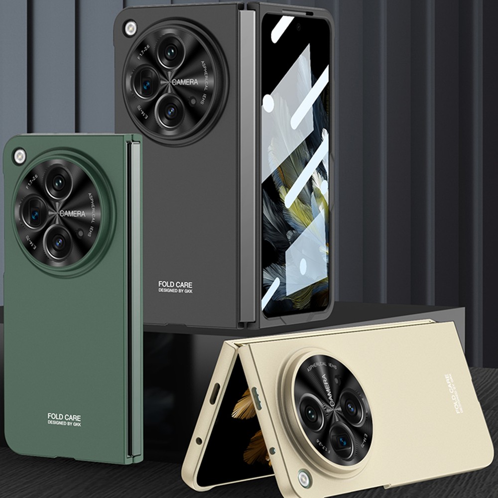 For OnePlus Open Shockproof Hard PC Rugged Protection Case with Screen Protector