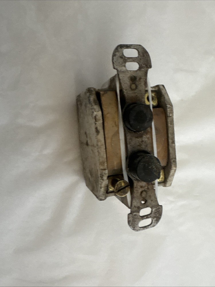 Single Pole Push Button Light Switch - Antique
