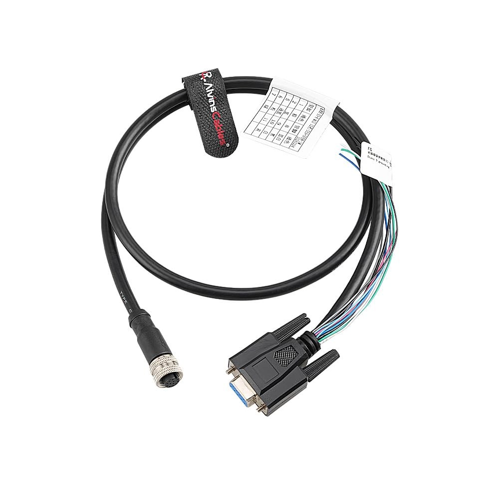 65.6ft IO Control Cable forKeyence SR-X AI Barcode M12 A-Code 12 Pin Female DB9