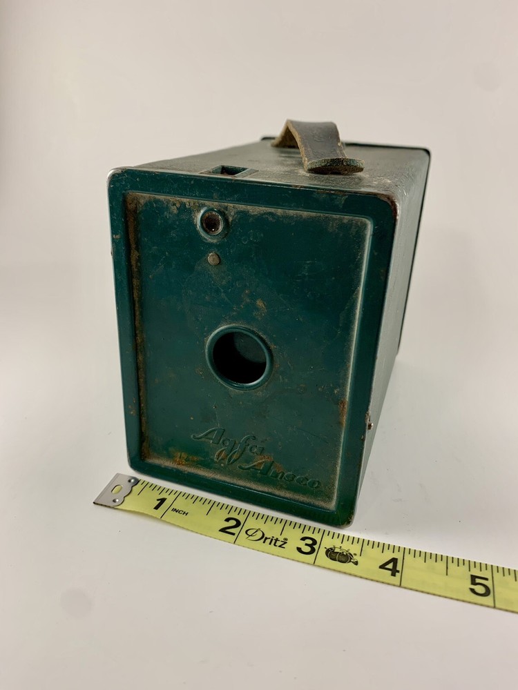 Vintage AGFA ANSCO Box Camera B2 Green Version Non-Working Antique