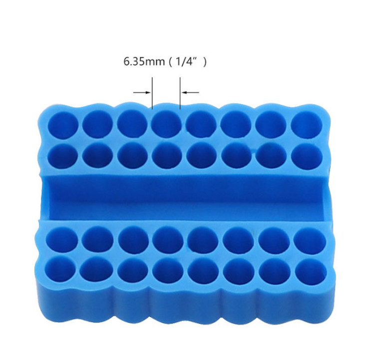 2pcs/set Plastic Hex Shank Screwdriver Bit Holder Convenient Drill Bit Organizer