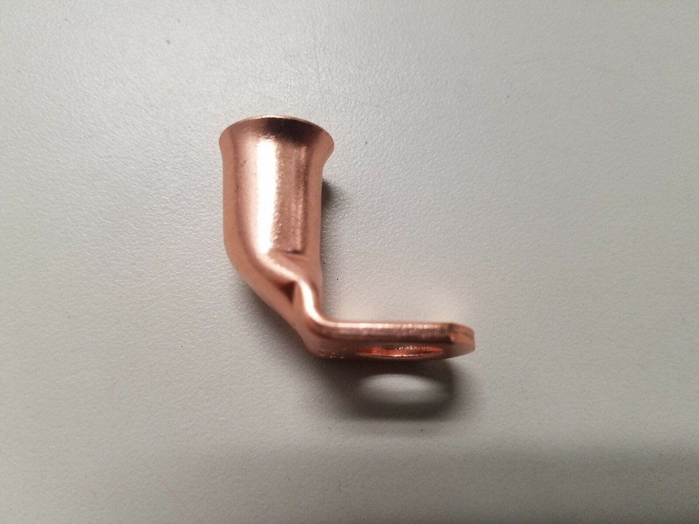 (4) 3/0 bare copper lugs with 3/8 stud hole 90 degree