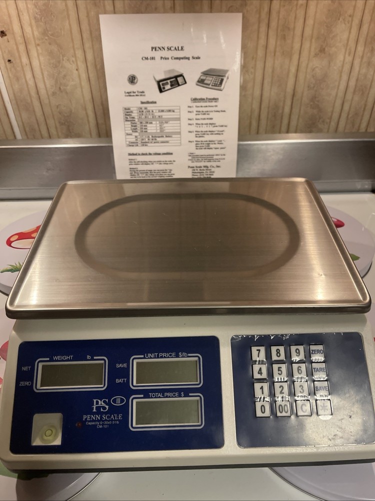 Penn Scale CM-101 30 lb Capacity Price Computing Scale Excellent Condition!!