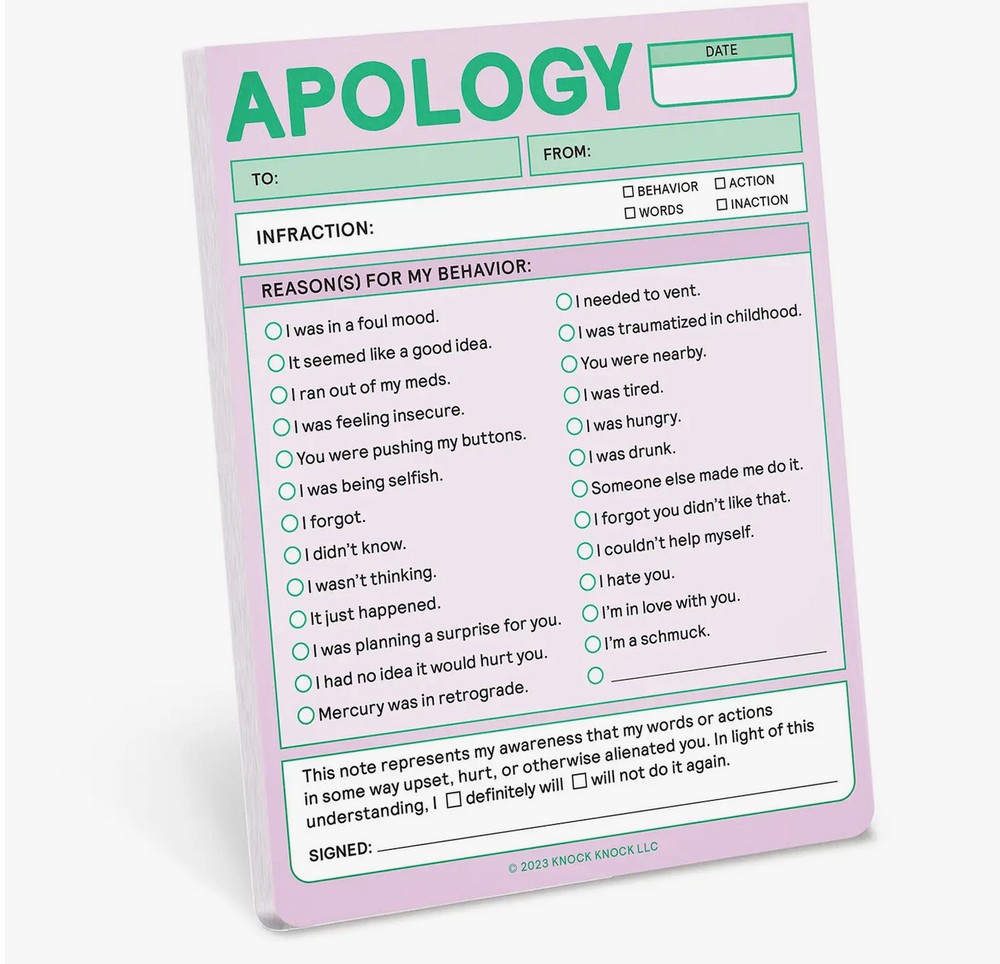 Knock Knock Passive Aggressive Nifty Notepad