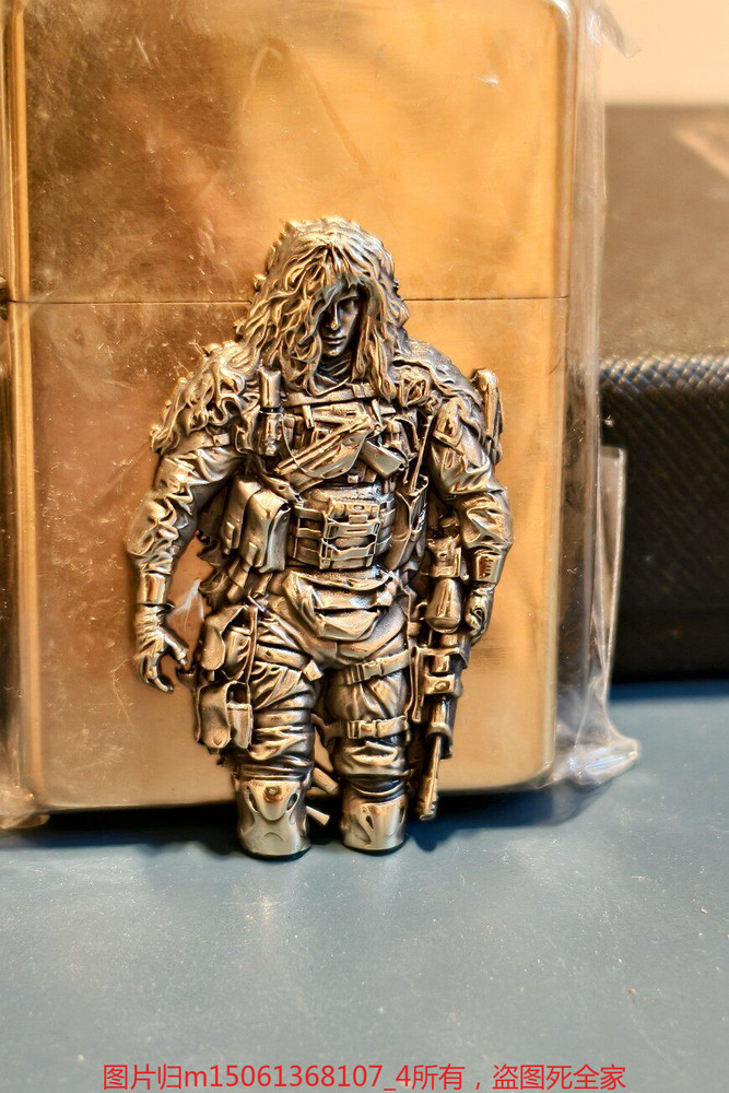 Brass Badge Special Forces Sniper Design for Lighter Customization