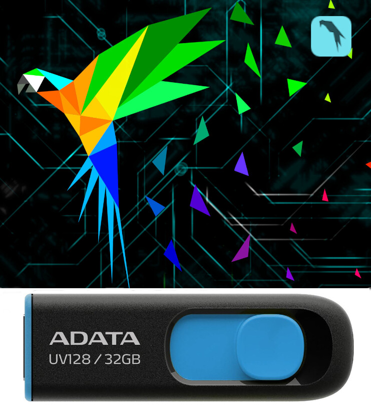 Parrot 5.3 Security OS 64 Bit USB 32 Gb 3.2 Bootable Live Linux Penetration