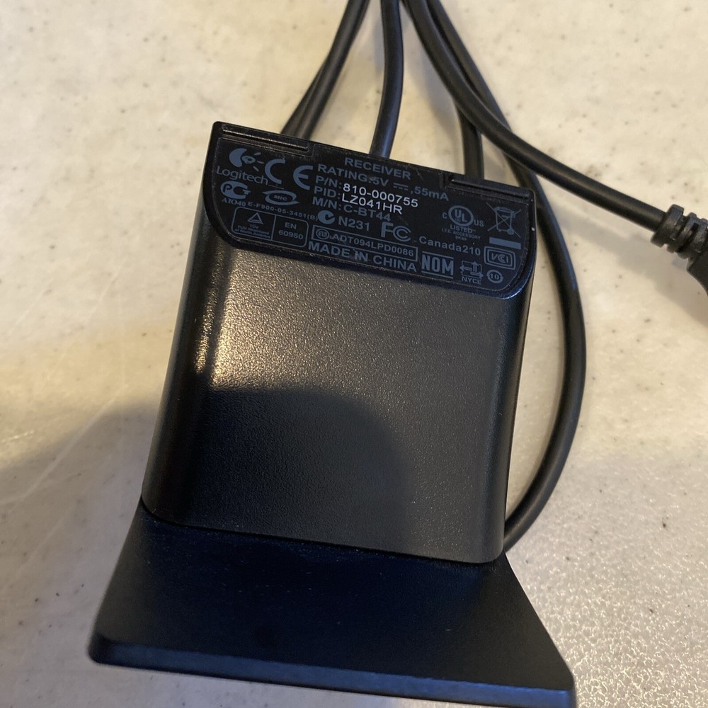 Black Logitech Wireless USB Computer Keyboard & Mouse Receiver C-BT44 810-000755