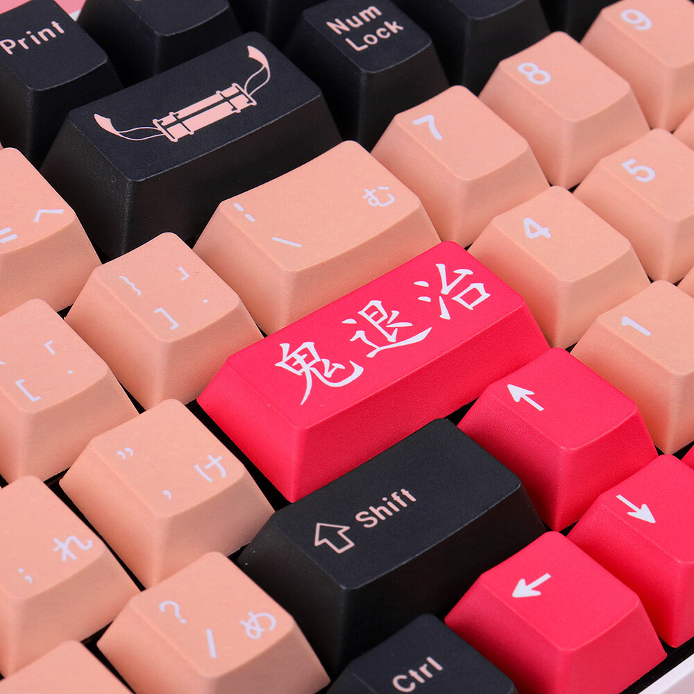 Devil Killer 130 Key PBT Keycap Set - Cherry colored Mechanical Keyboard