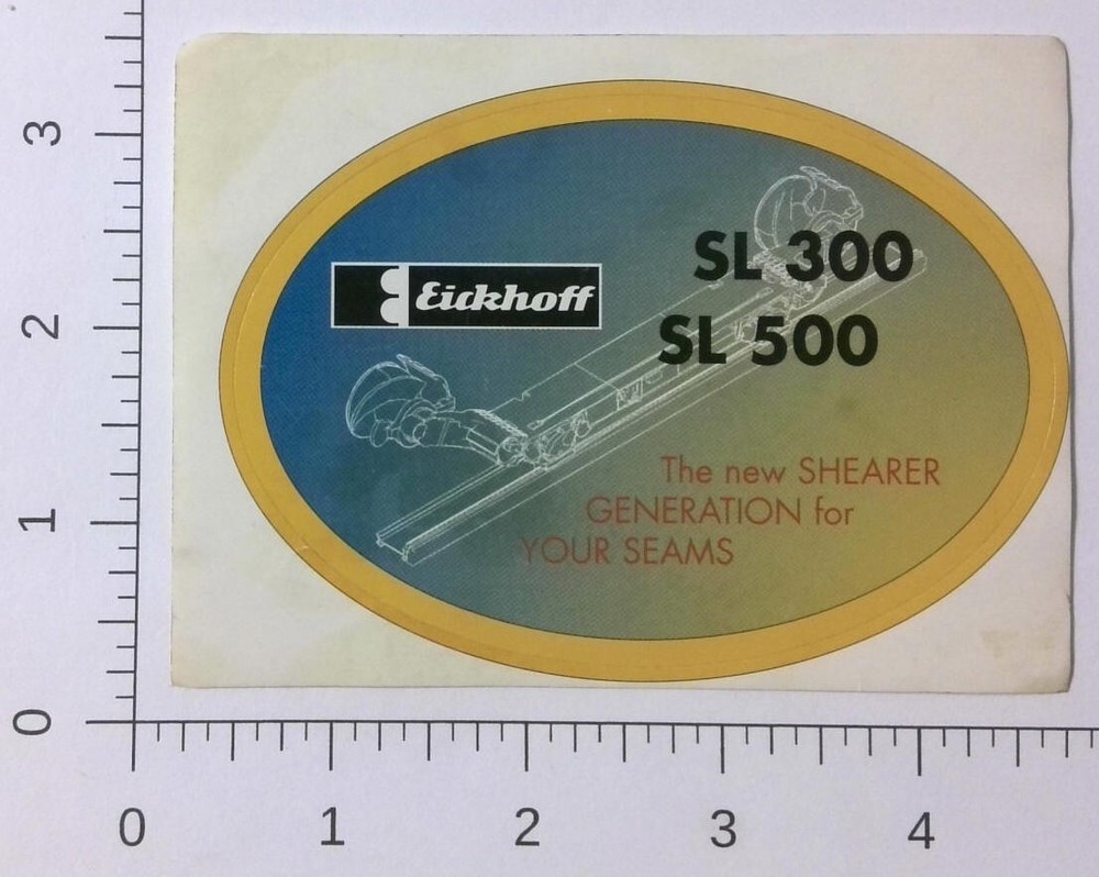 Vintage Eickhoff Shearers & Continuous Miners Coal Mine Equipment Sticker Decal