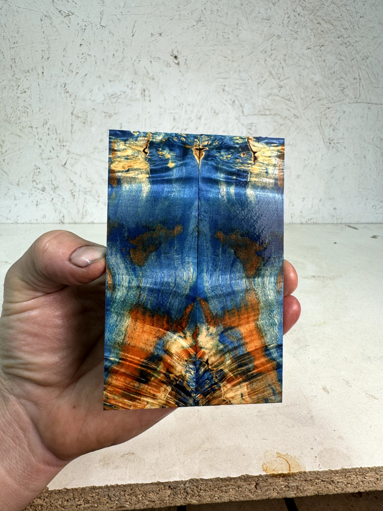 Stabilized Box Elder Burl Knife Scales | SBEB 560