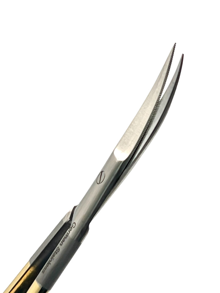 Supercut Sharp Dissecting Iris Scissors 4.5" Curved + Straight Tungsten Carbide
