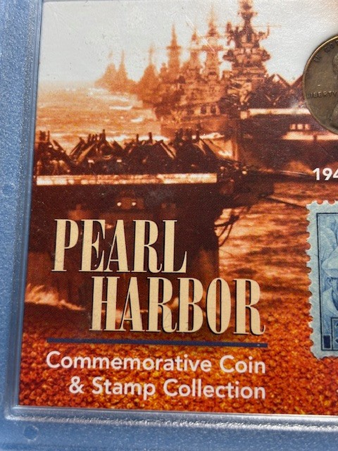 PEARL HARBOR COMMEMORATIVE COINS & STAMP COLLECTION