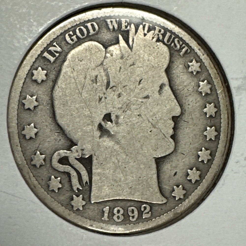 1892-S Barber Half Dollar G