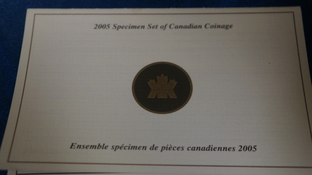 CANADA 2005 SPECIMEN SET - BOX & COA