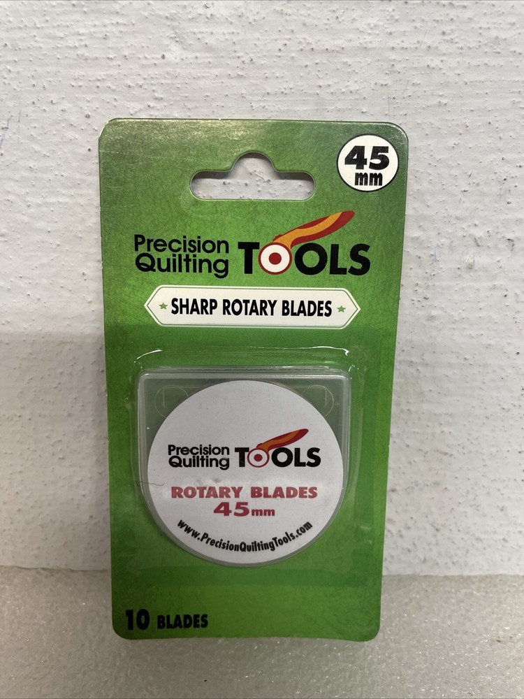 Precision Quilting Tools 45mm Sharp Rotary Replacement Blades 10 Count New