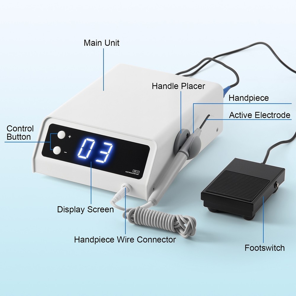 Dental Electrosurge Electrosurgery Unit for Cutting + Coagulating 10 Tips