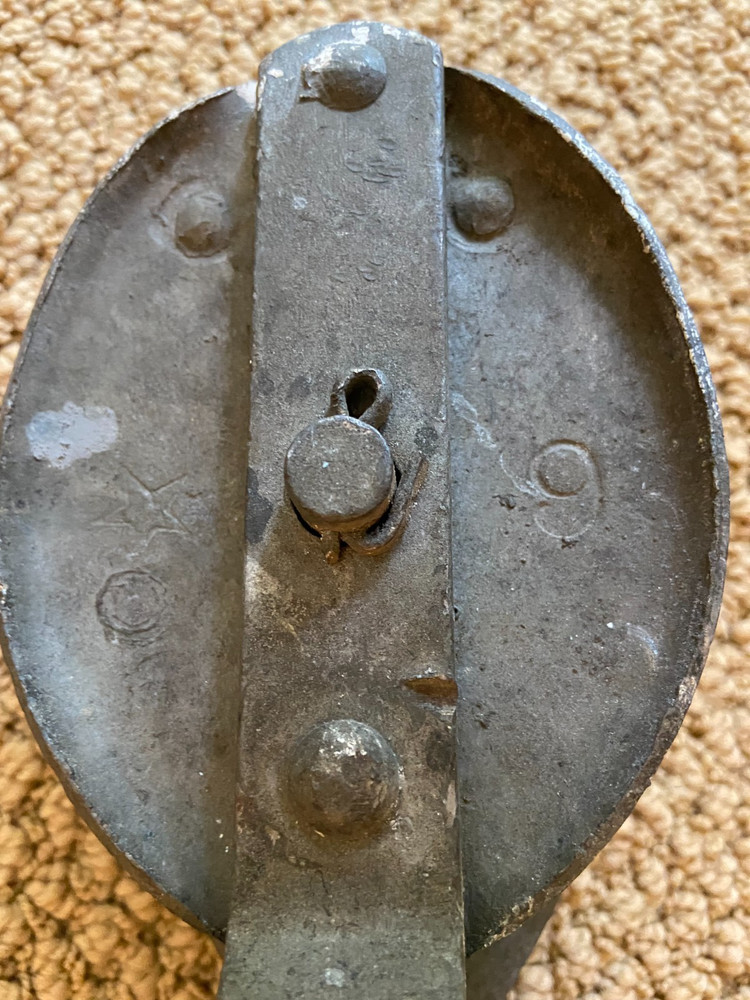 Vintage Metal Hook & Pulley 12"Long