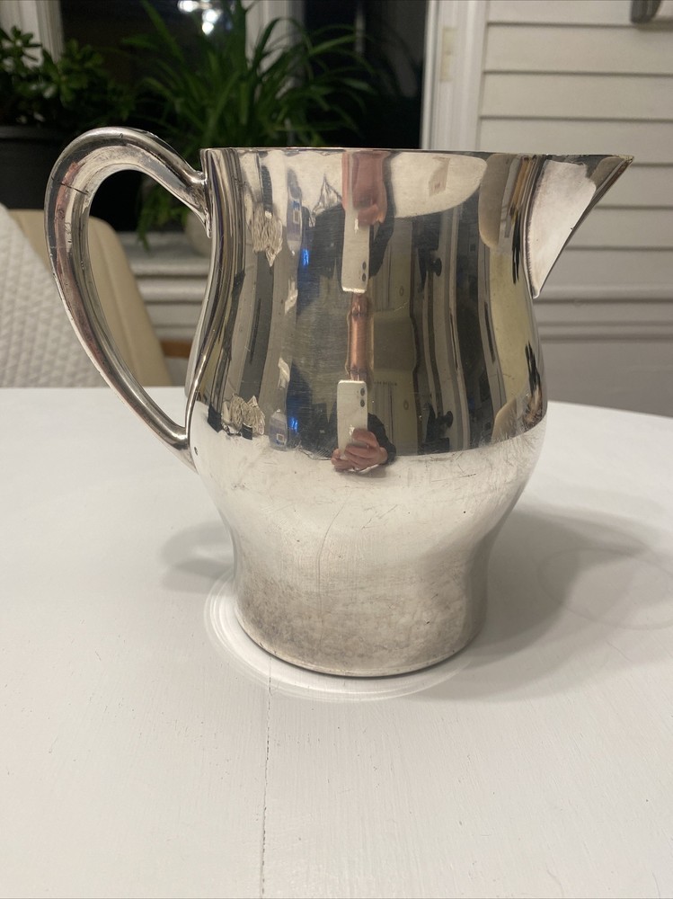 Vintage Fifth Avenue Silver Co.-Silver Plate Pitcher-Silver On Copper