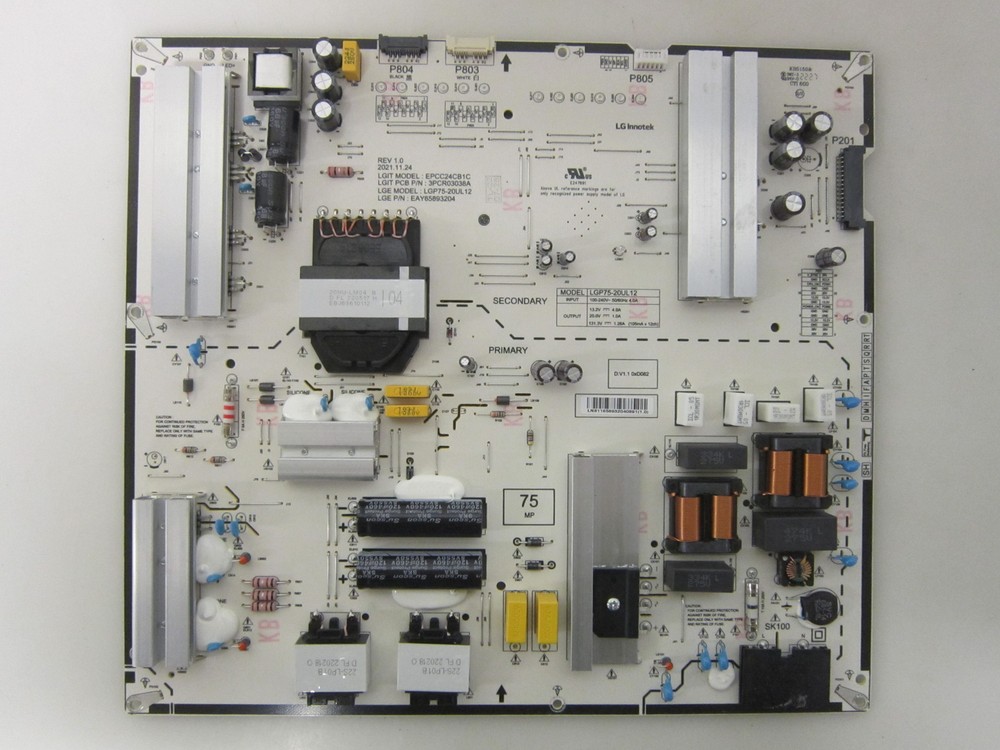 LG 75QNED80AQA Power Board EAY65893204