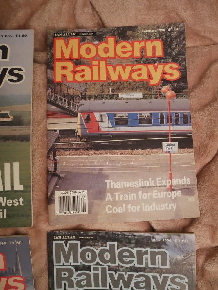 Modern Railways magazine x 12: year 1990 complete